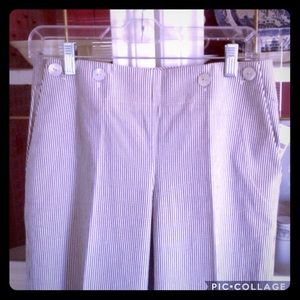 ⚓️ NWT TALBOTS Navy Pinstripe Sailor Pants ⚓️